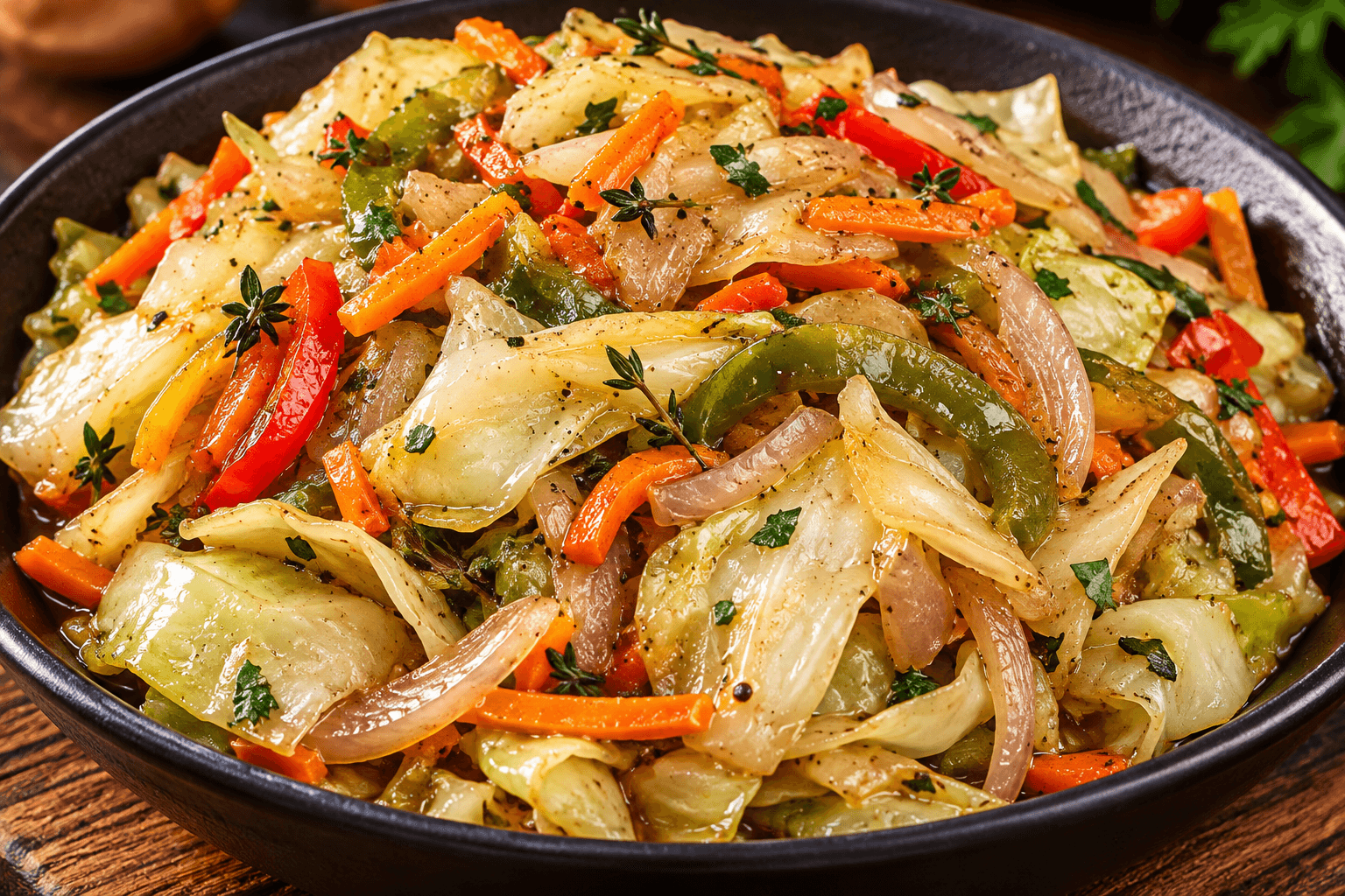 Jamaican steamed cabbage