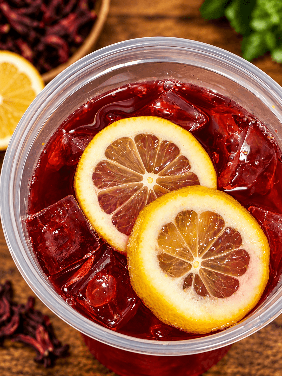 Hibiscus lemon sweet tea-32oz